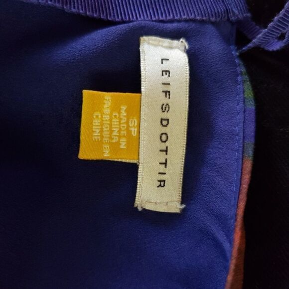 Anthropologie leifsdottir watercolor silk chiffon - Picture 3 of 8